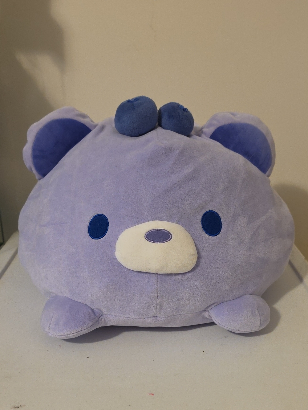 10IN Gelato Bear Dome Plush with Blueberries Round One NWT